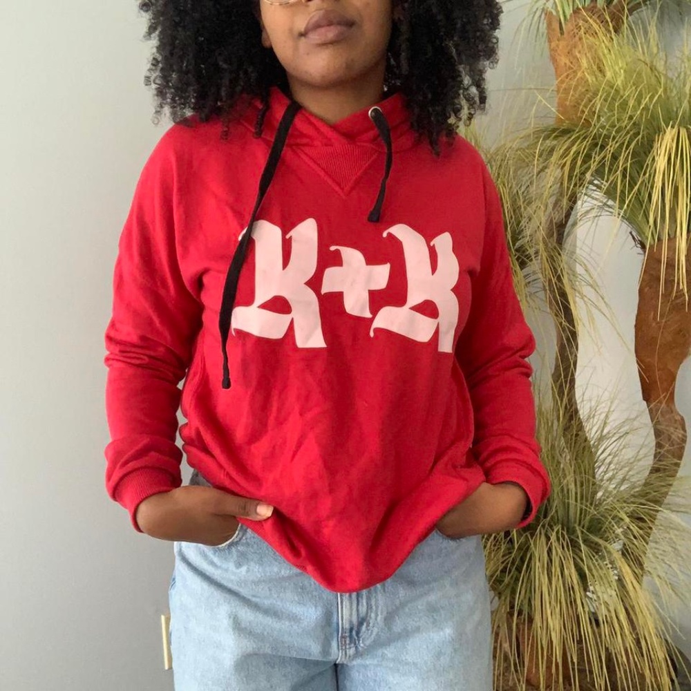Kendall + Kylie red hoodie